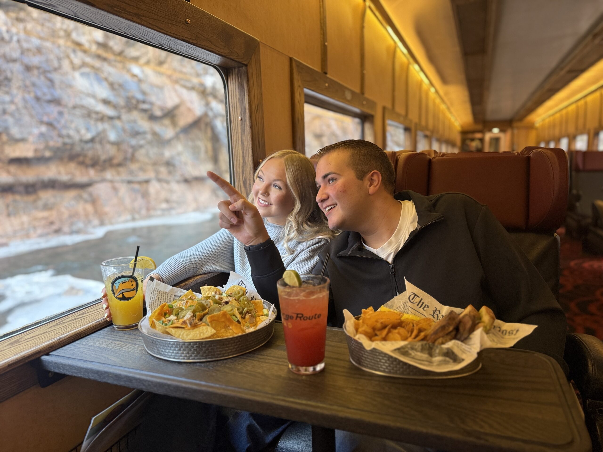 Coach class with table