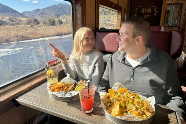 Coach car with new tables Coach car with new tables