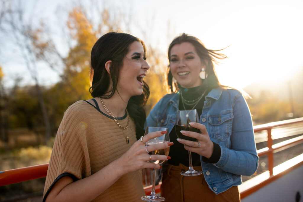 Royal Gorge Route women on the open air car