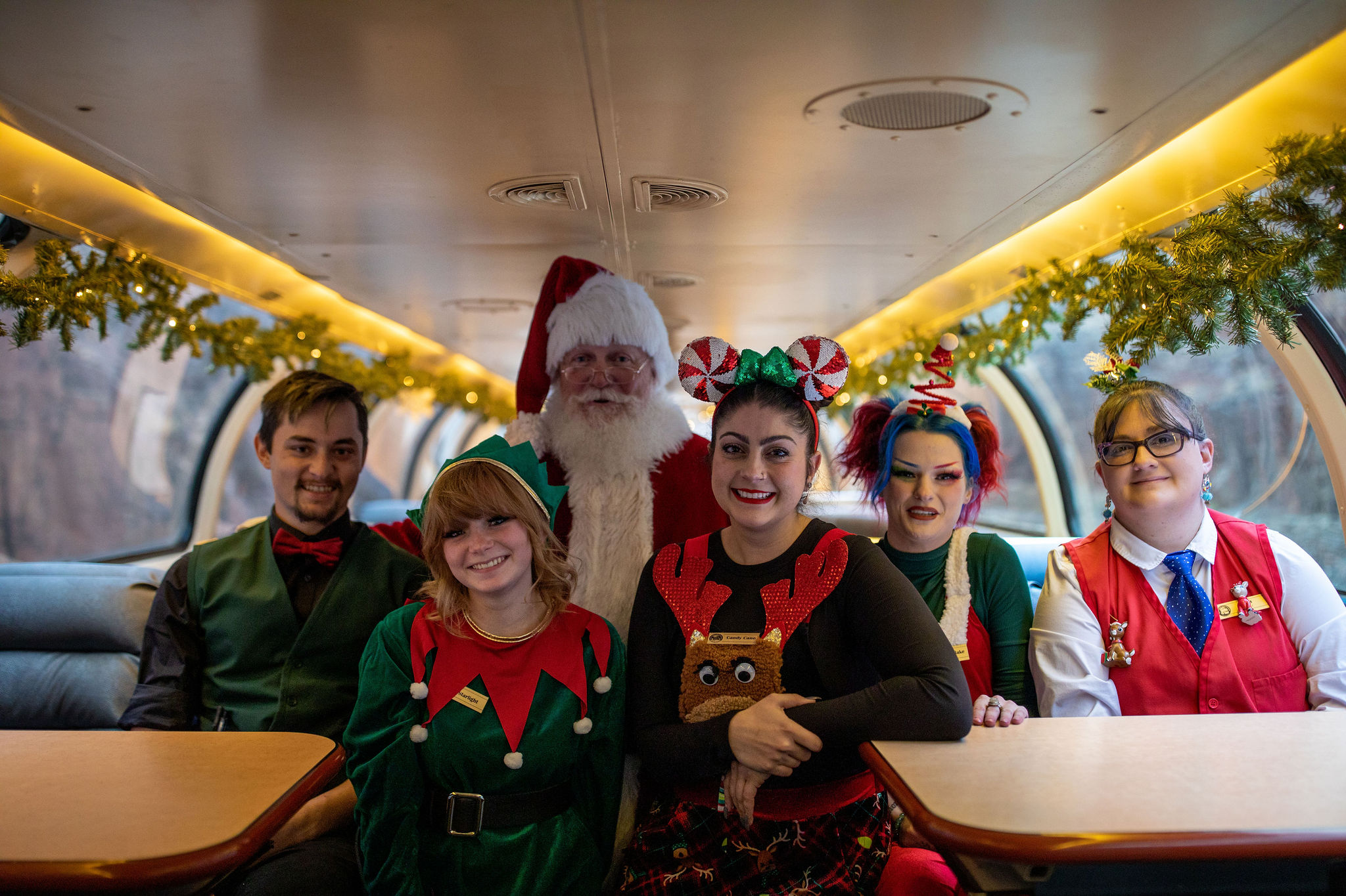 Magic in every car aboard the Santa express Train 