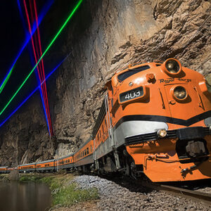 Laser Light Show Evening Train